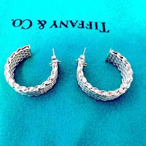 Tiffany & Co. 925 Somerset mesh earrings